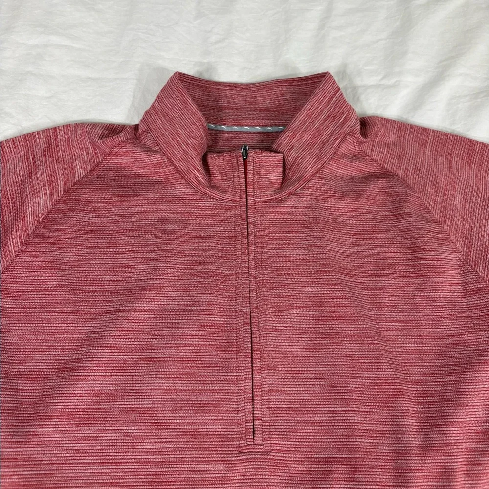 Tommy Bahama Mens Red 3/4 Zipper Long Sleeve Polyester Light Sweatshirt 2XLT - Picture 5 of 10